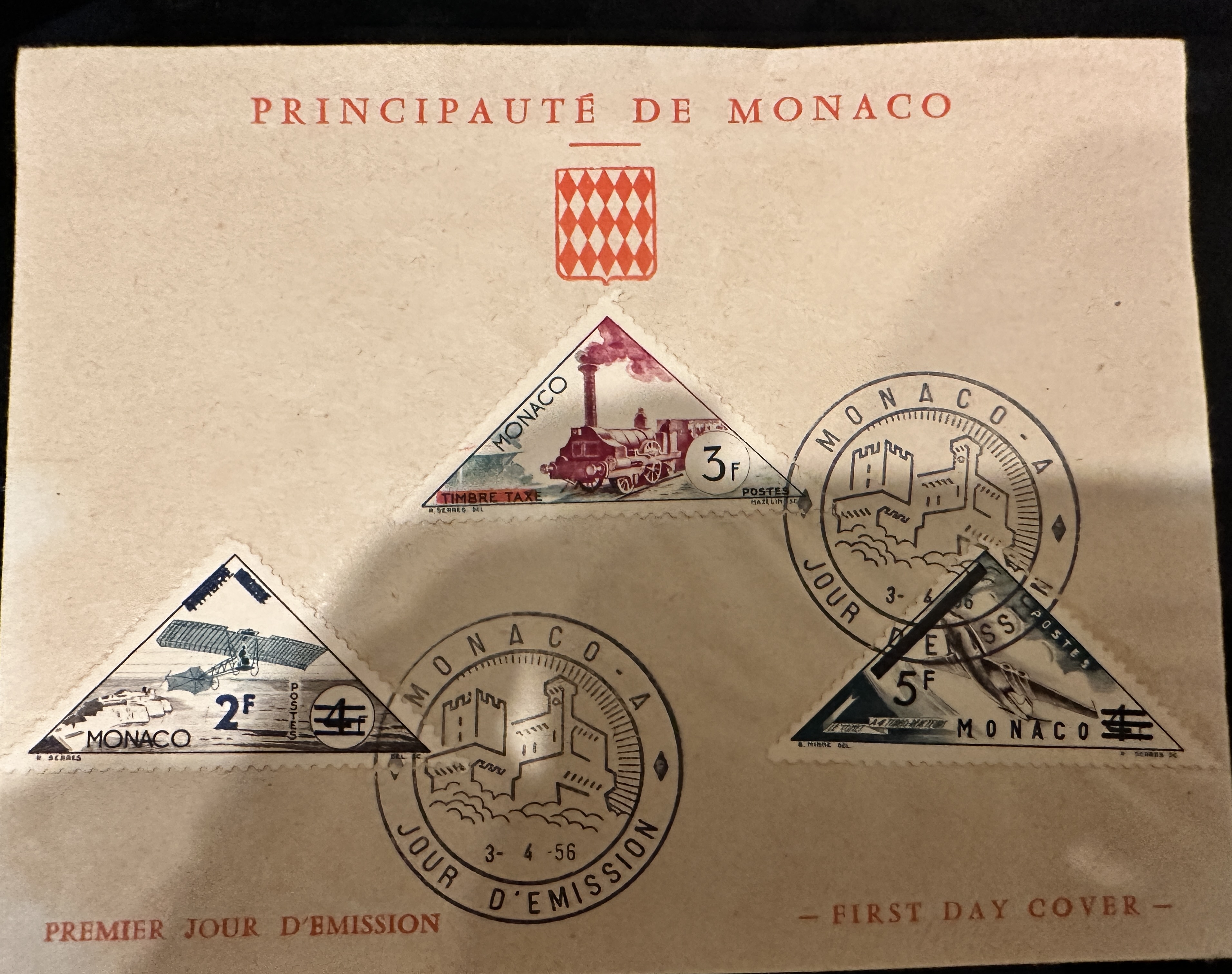 Monaco 1956 FDC