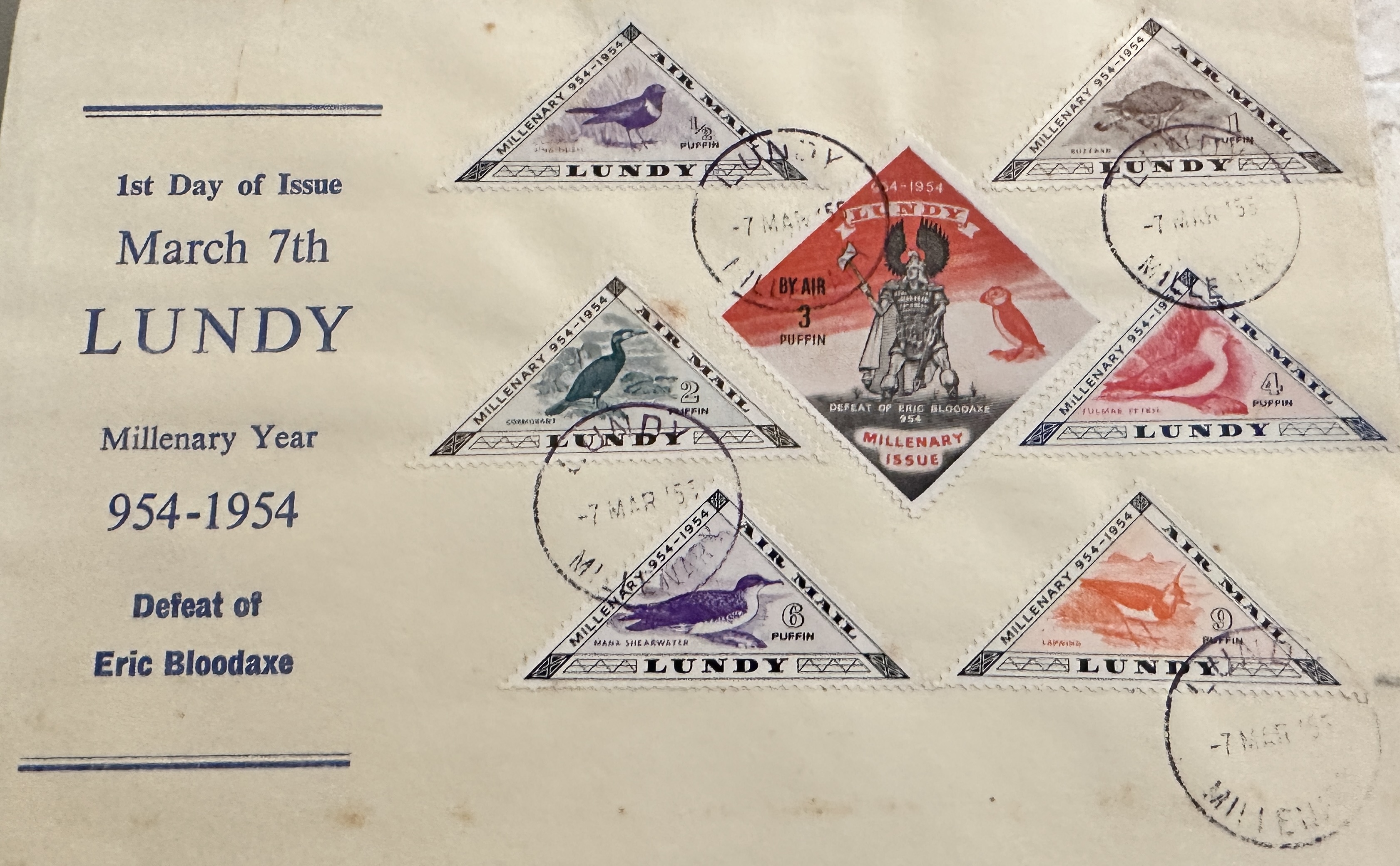 Lundy 1954 FDC