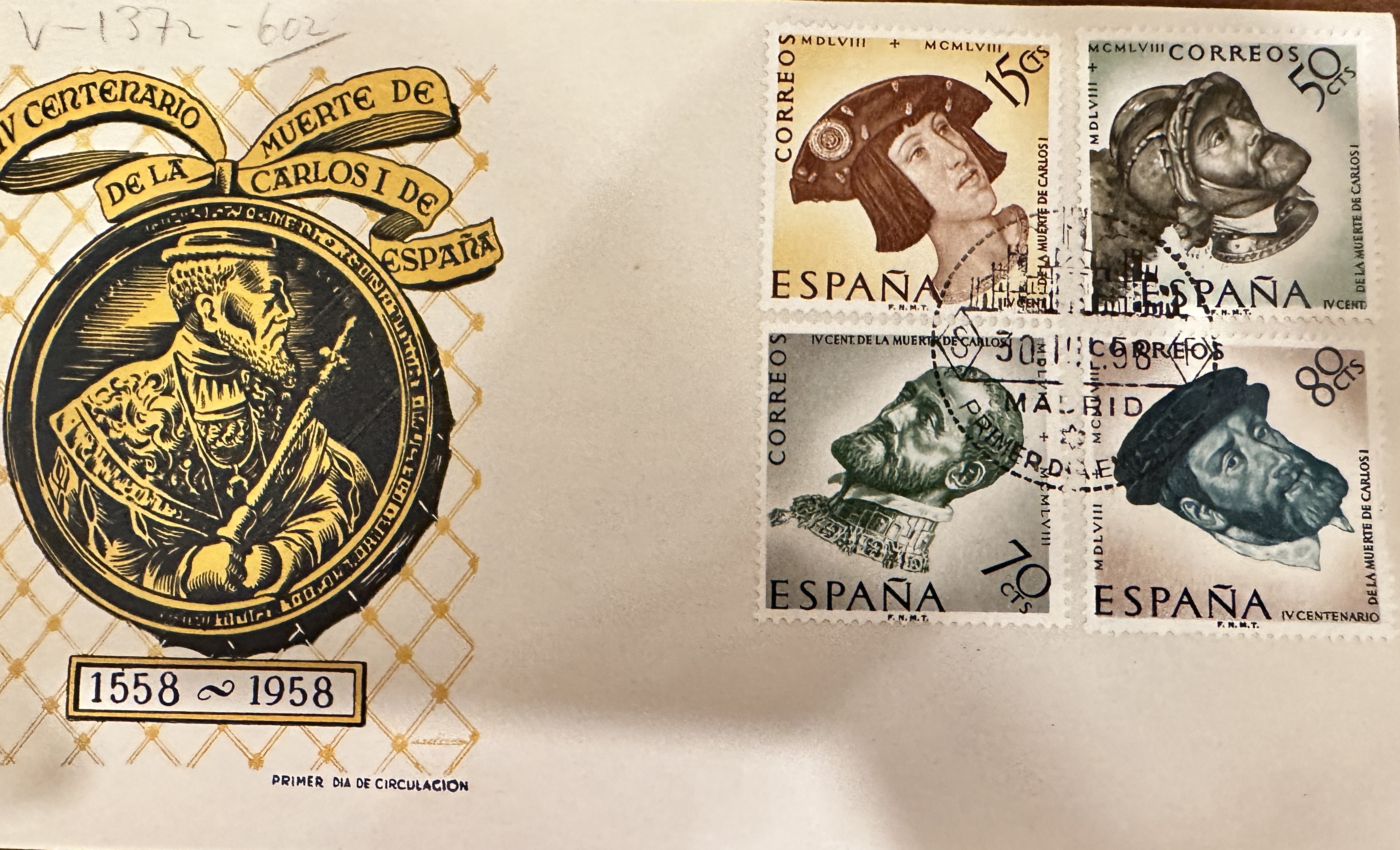 Spain 1958 FDC