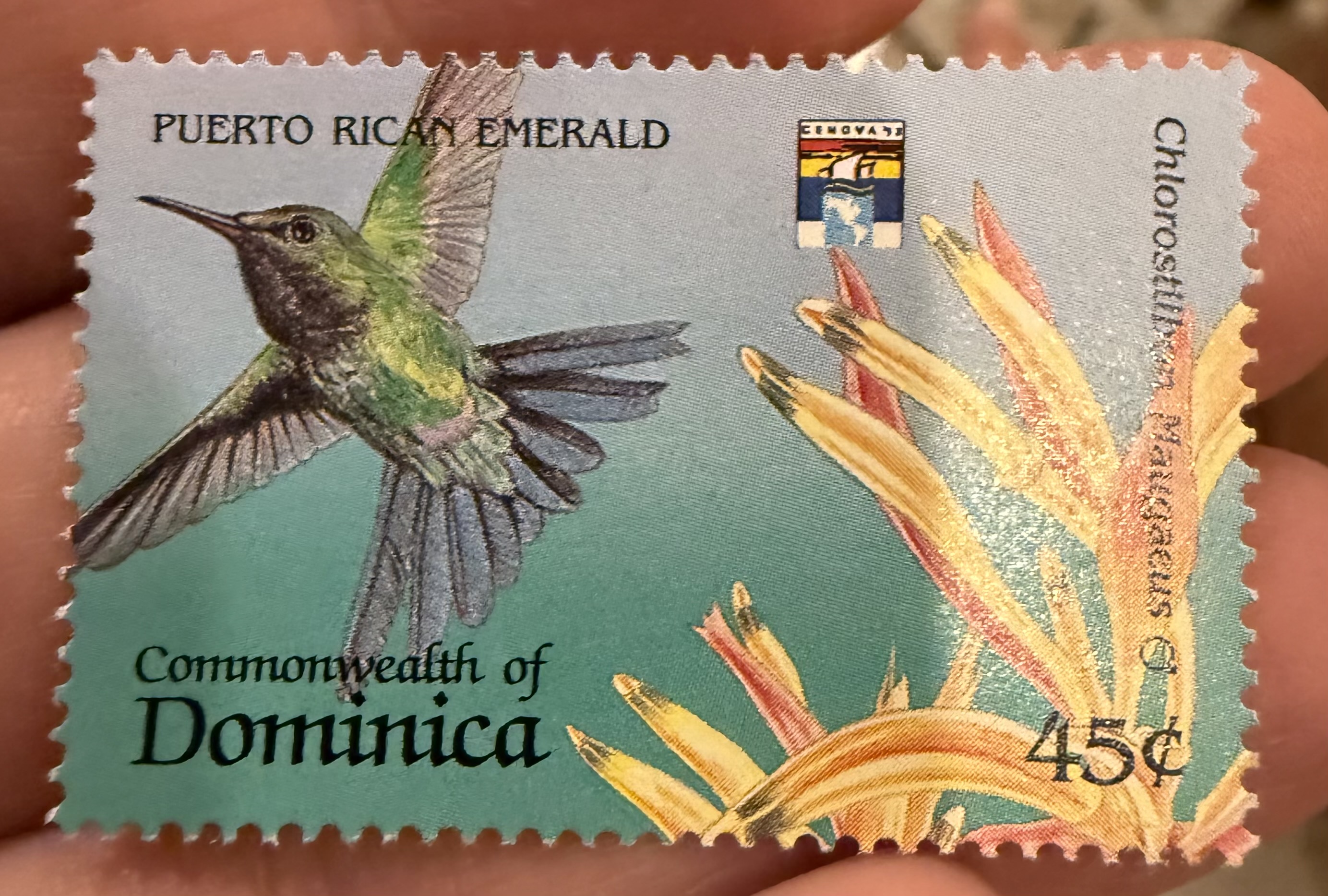 Puerto Rican Emerald, Dominica, 1975