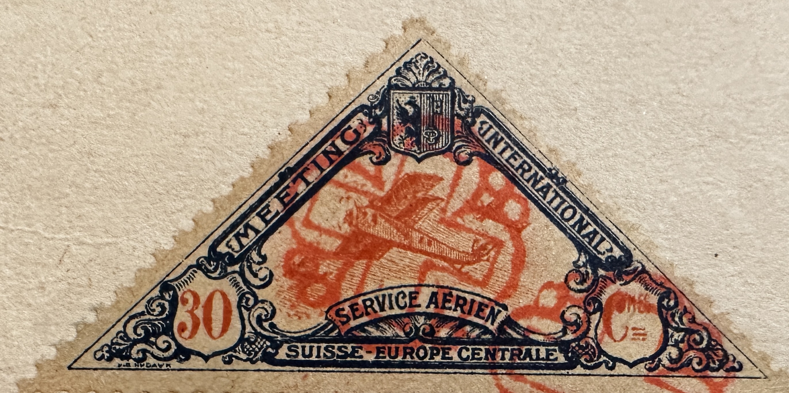 Swiss Airmail 1918 Rec