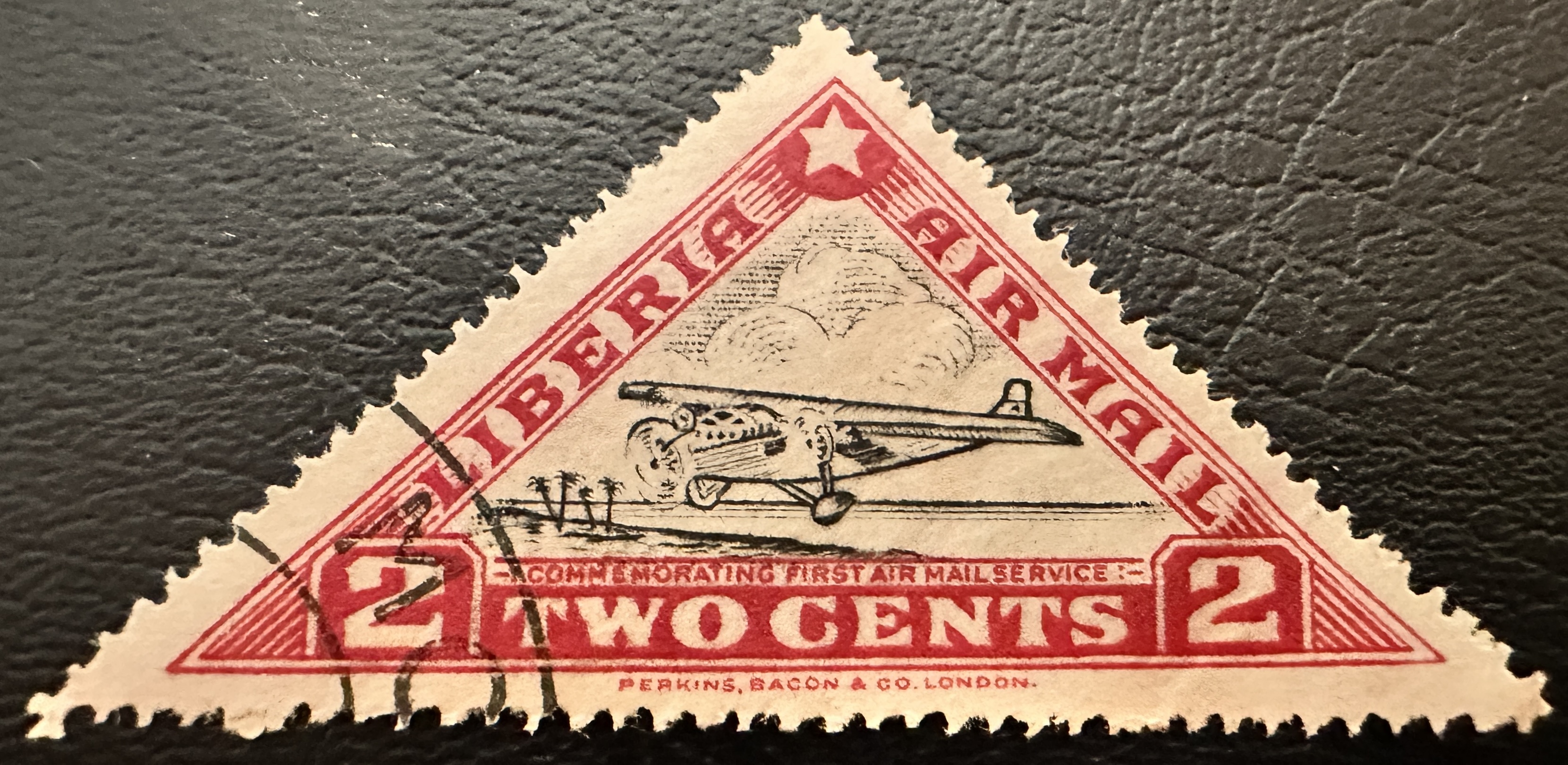 Airmail 2 Cents Red