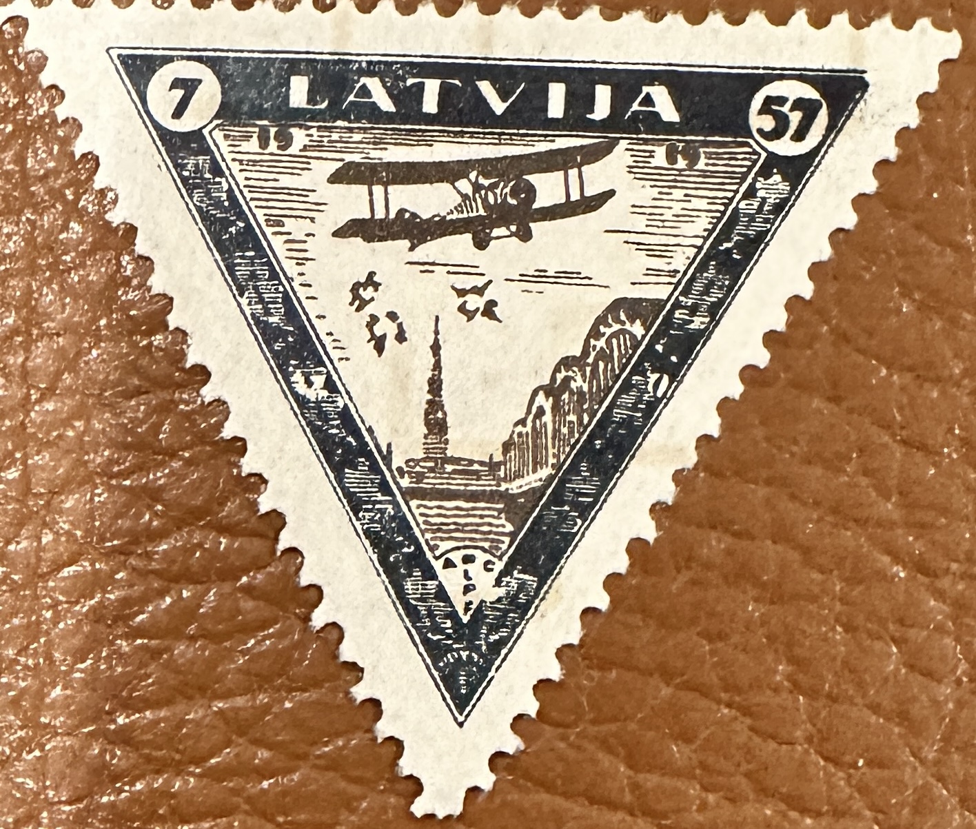 Latvia Surcharged 2