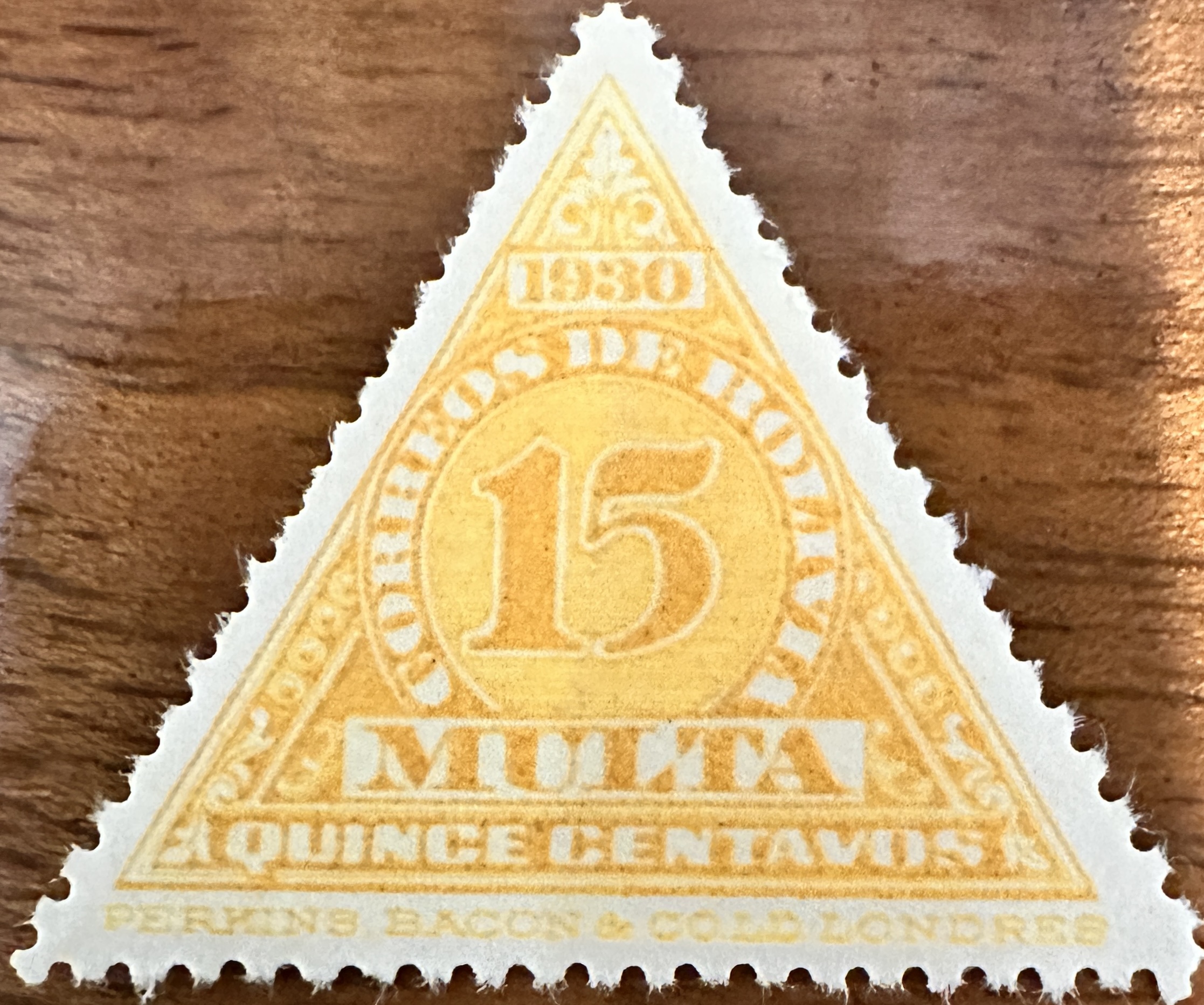 Bolivia 1930 Yellow 15