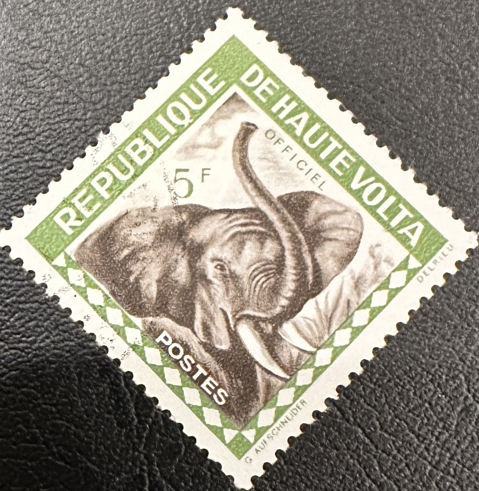 Upper Volta 5 F Elephant