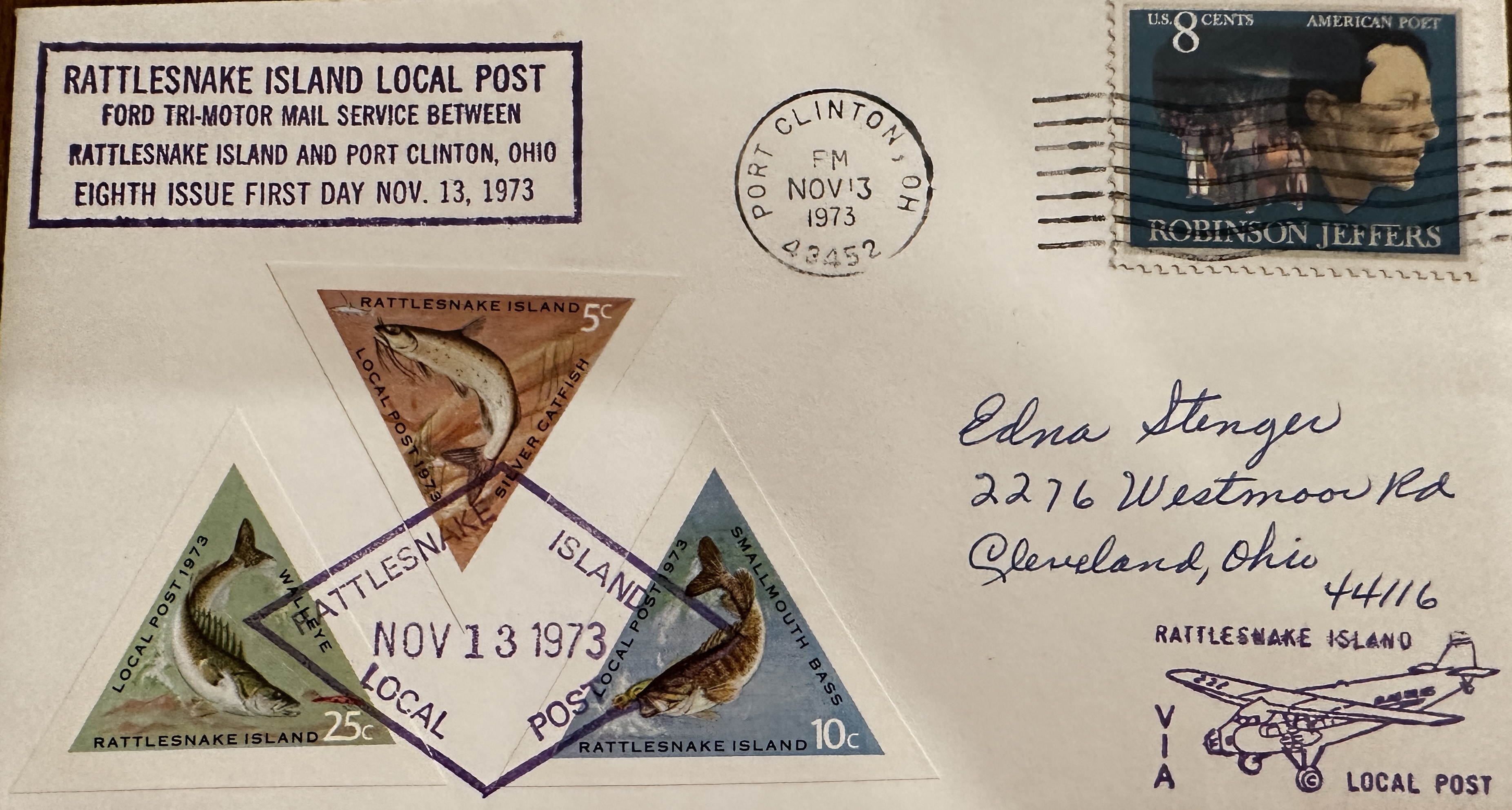 Rattlesnake Island FDC 1973