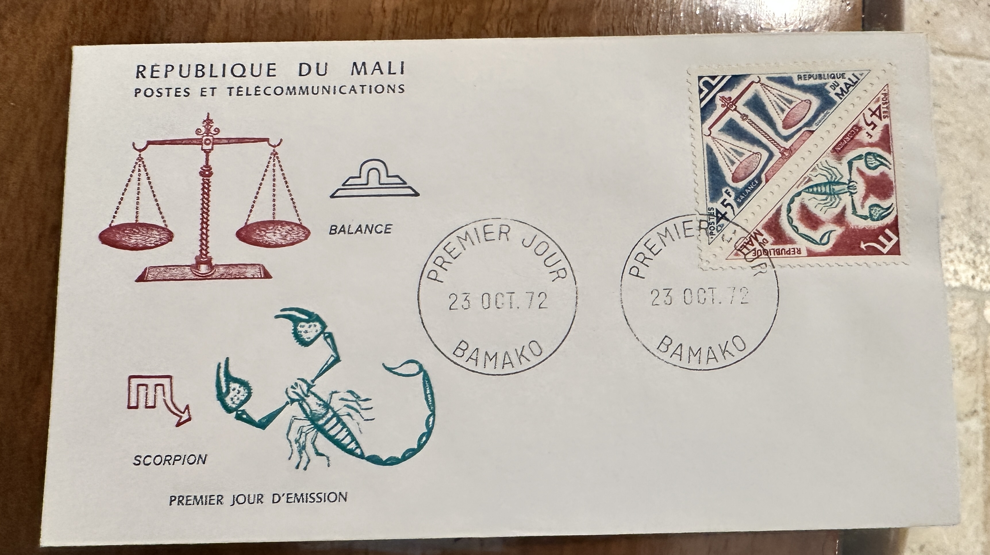 Mali First Day Cover 1972