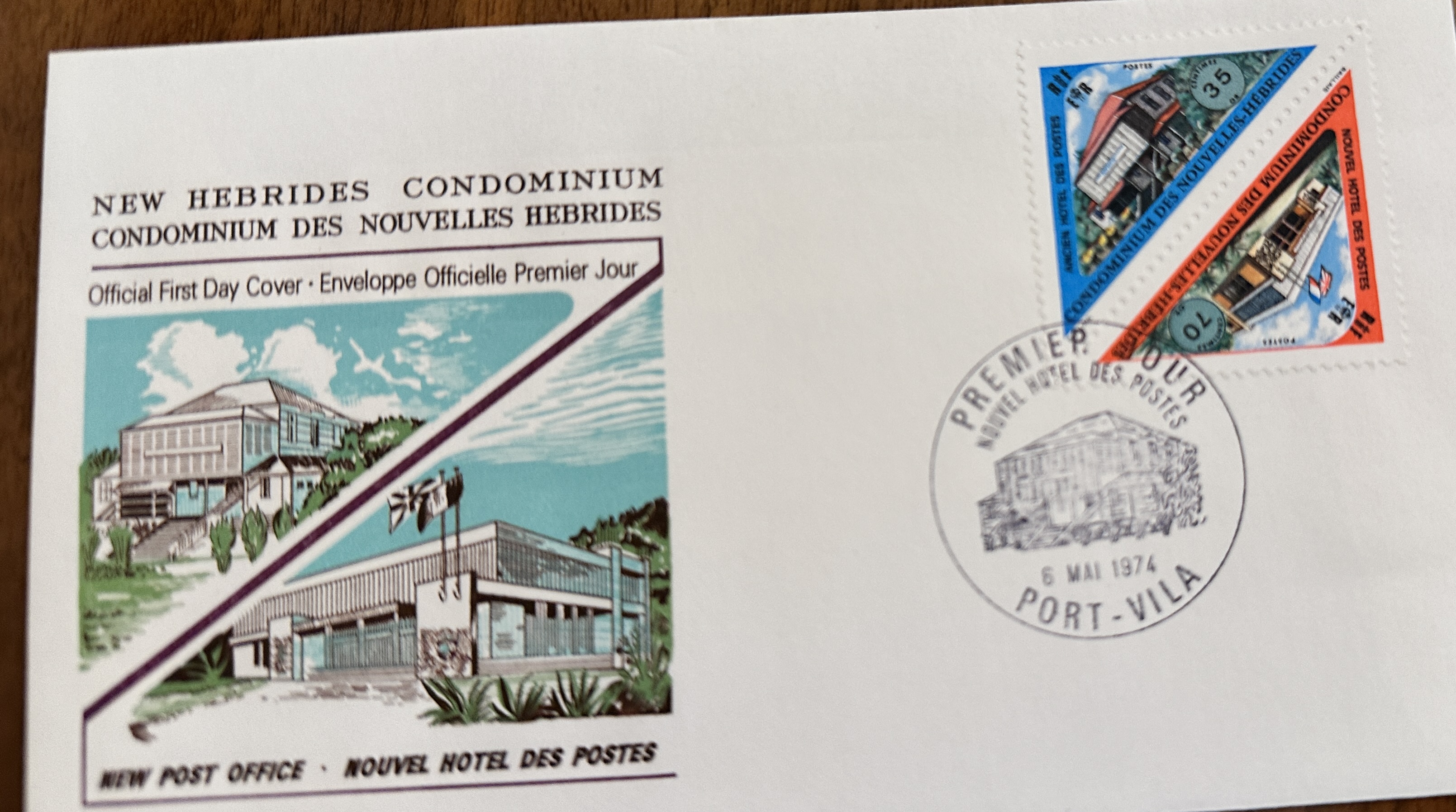 New Hebrides 1974 FDC